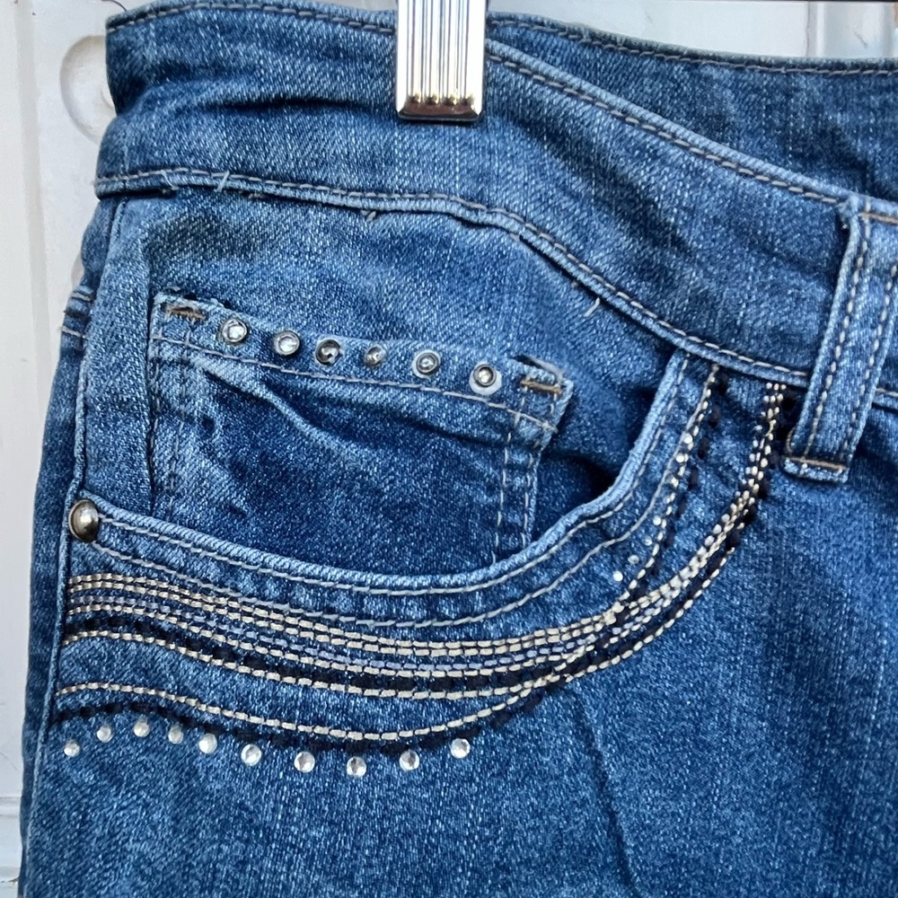 Vintage Christopher & Banks Blue Jeans, Bling | 14 - Picture 6 of 14